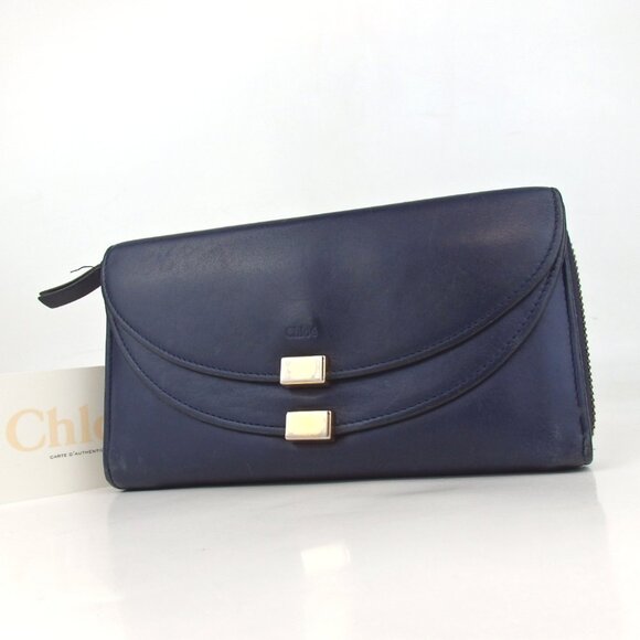 Authentic Chloe 01-16-60-65 Georgia purse leather [Used] - Picture 1 of 15